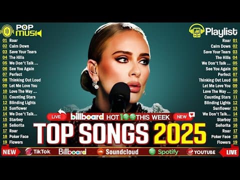 Maroon 5, Rihanna, The Weeknd, Dua Lipa, Ed Sheeran, Bruno Mars, Adele 💥 Billboard Top 50 This Week